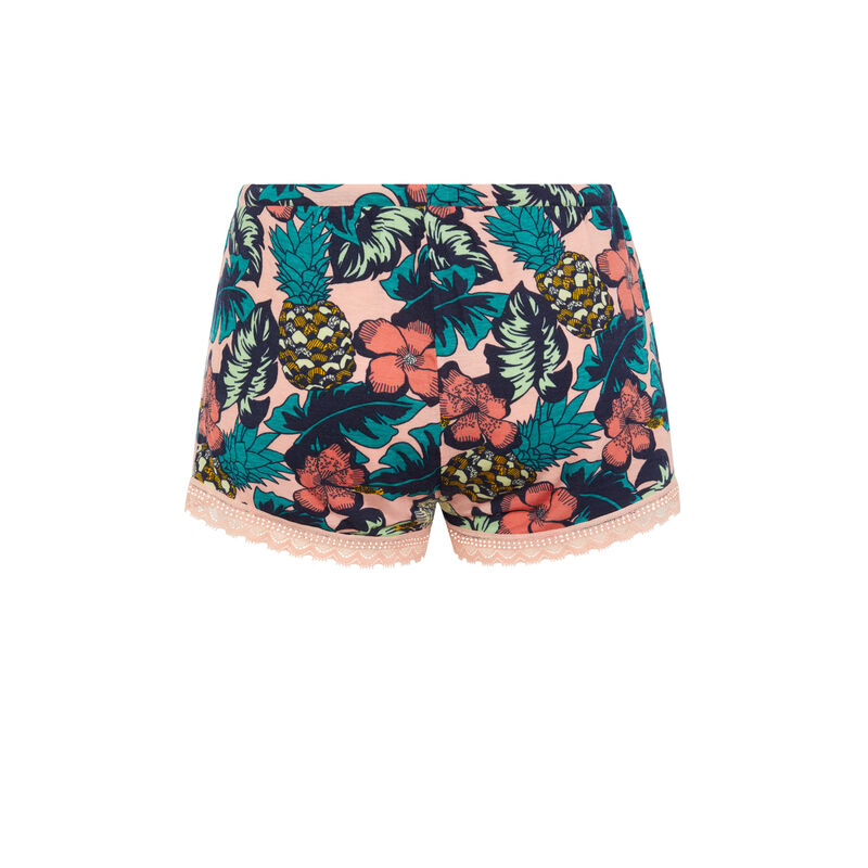 Floral print shorts - salmon pink Floral print shorts - salmon pink;