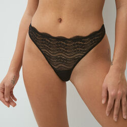 floral lace thong