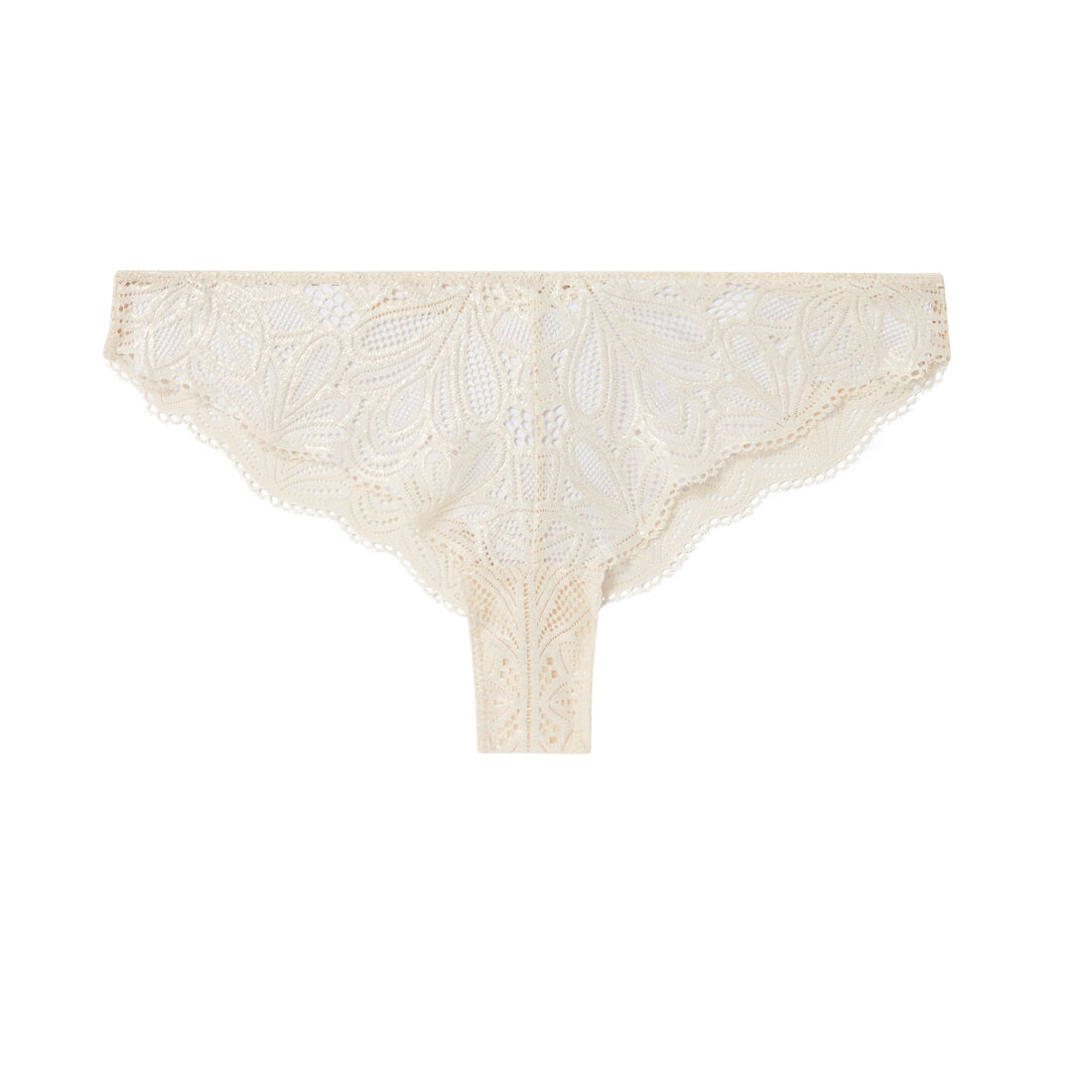 lace tanga briefs with lacing - off-white;