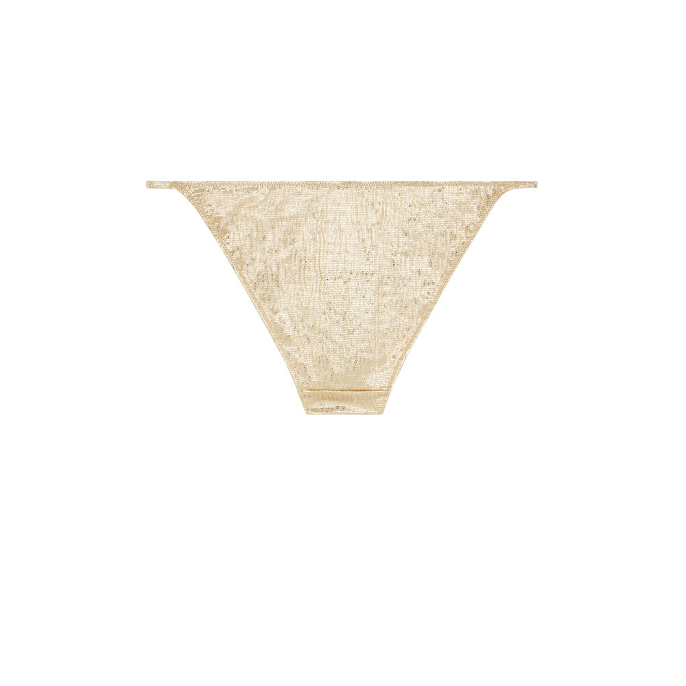 Sparkly swimsuit briefs - gold gold.