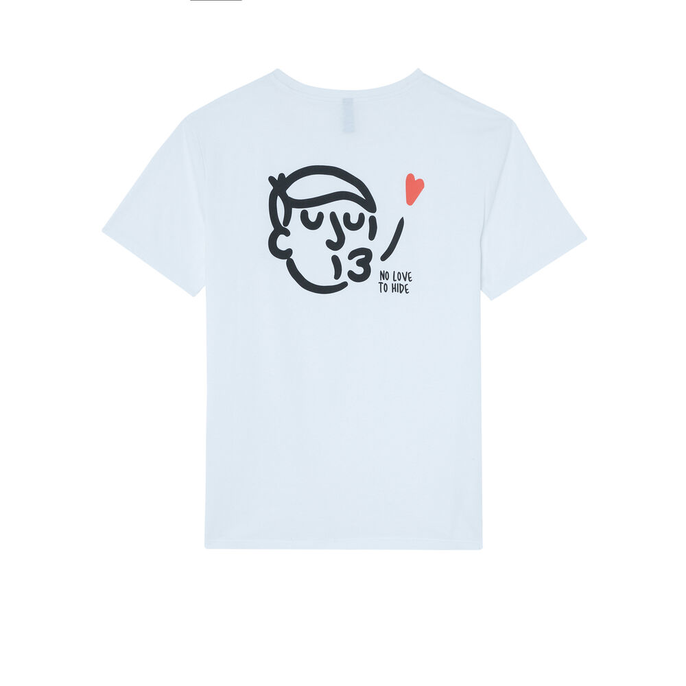 Ivan peev print top - white white.