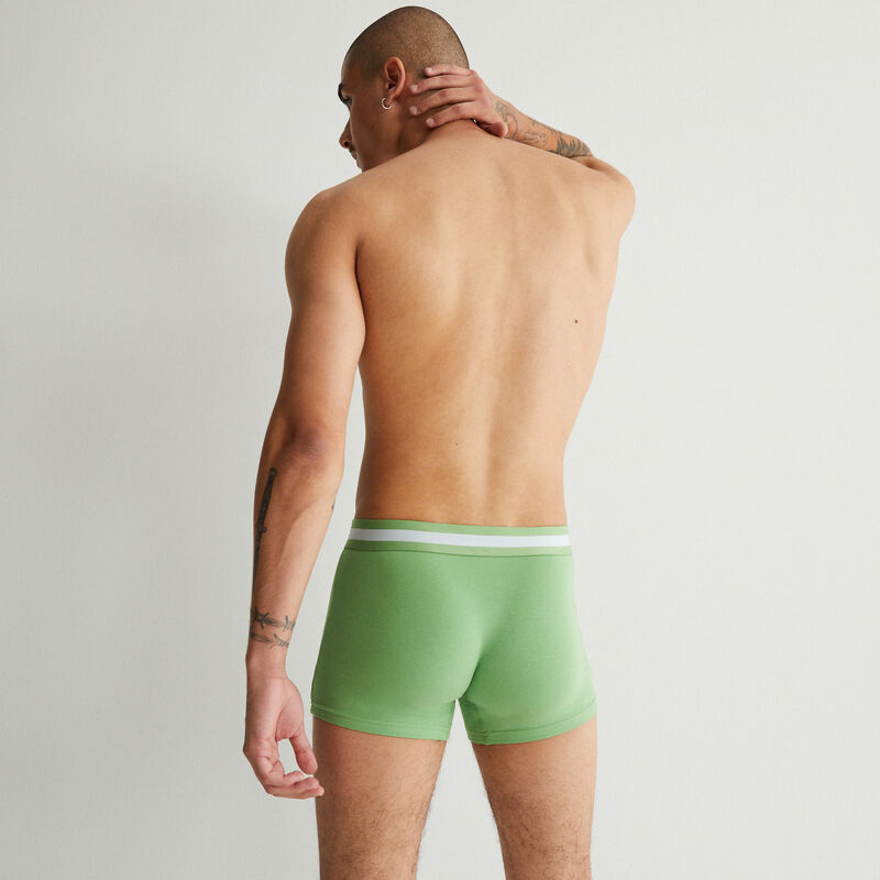 plain cotton boxers - green plain cotton boxers - green;
