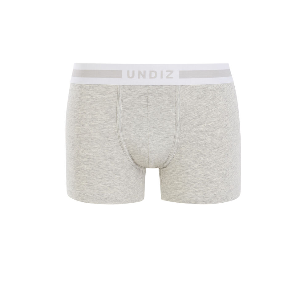 Plain organic cotton boxers - grey grey.