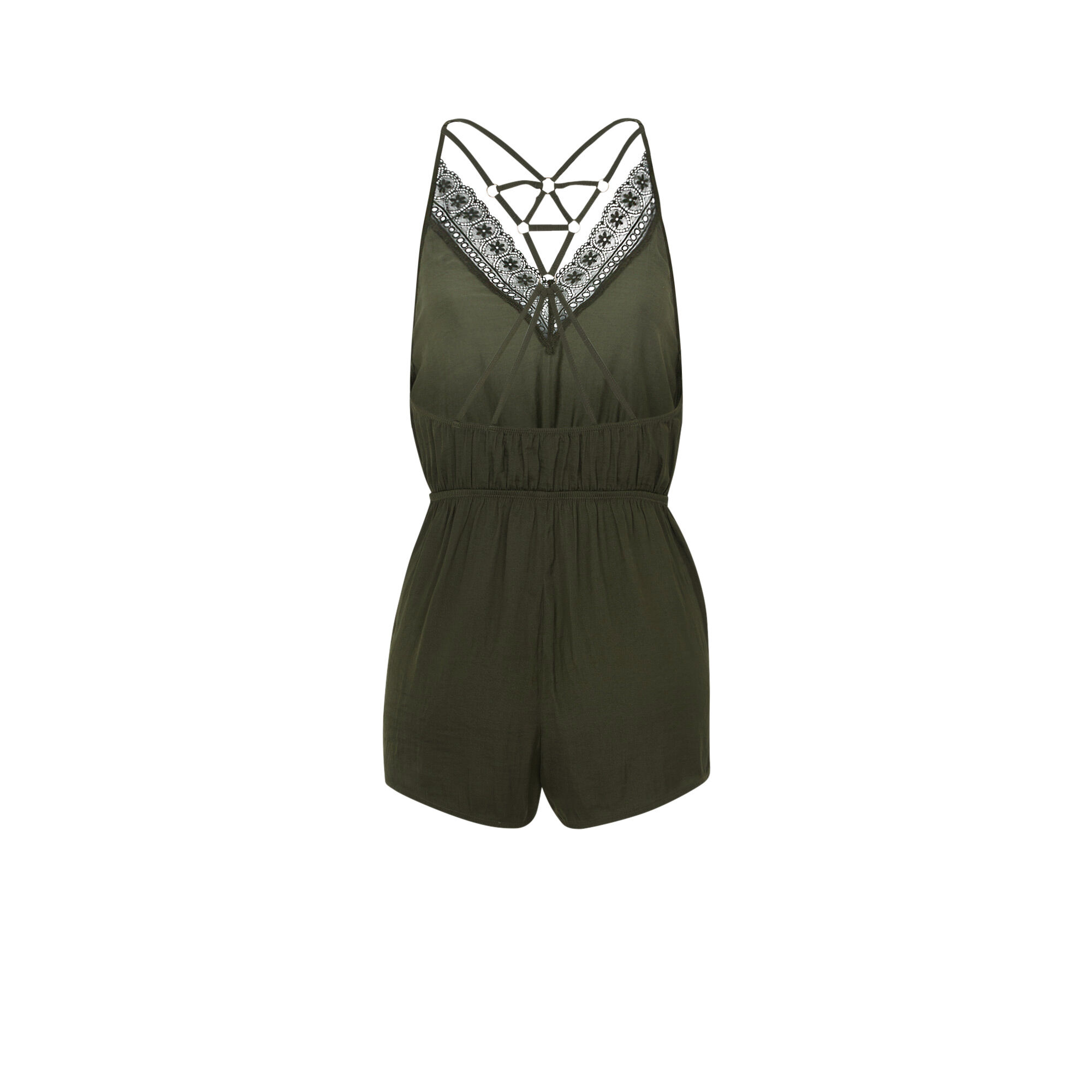 khaki playsuit