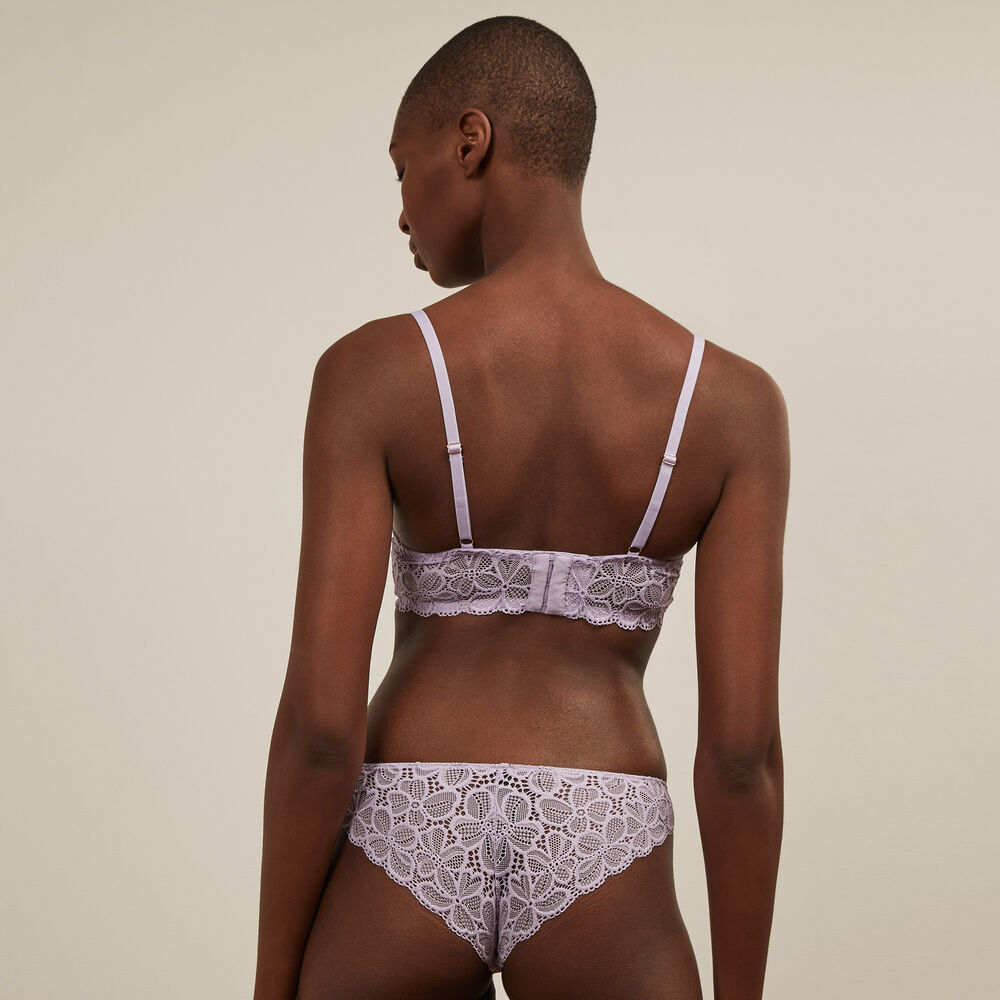 Lace padded bra - lilac lilac.