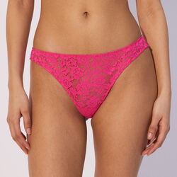 floral lace tanga brief;