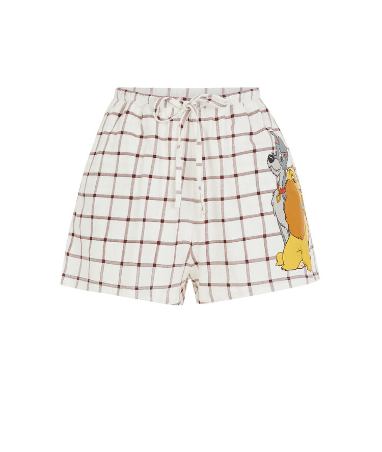 Lady and the tramp shorts - white white.