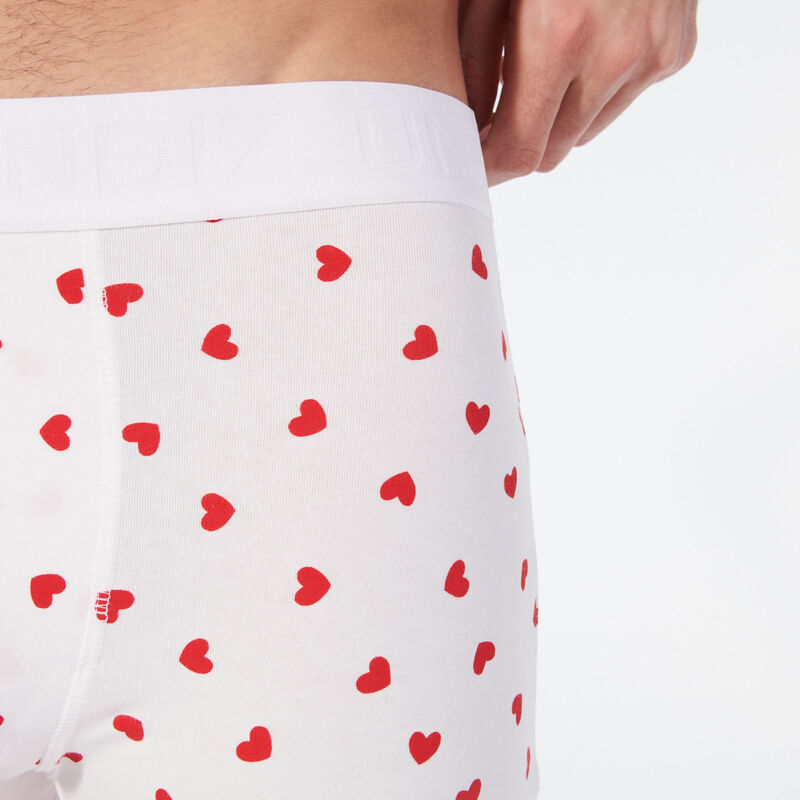 cotton boxer shorts with hearts;