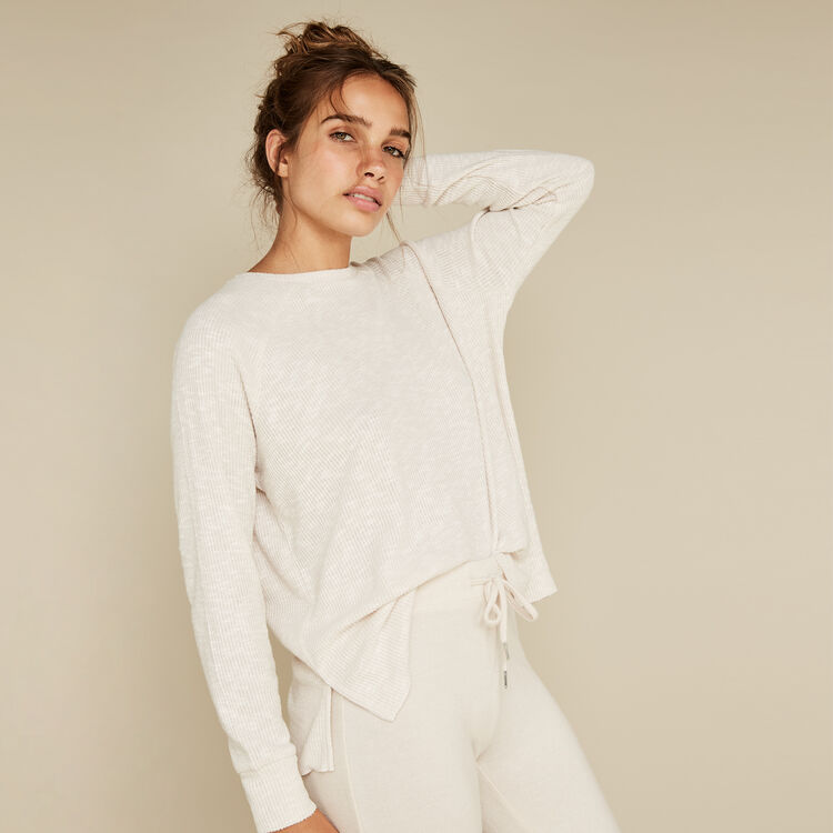 Бежевые штаны quodiz white.