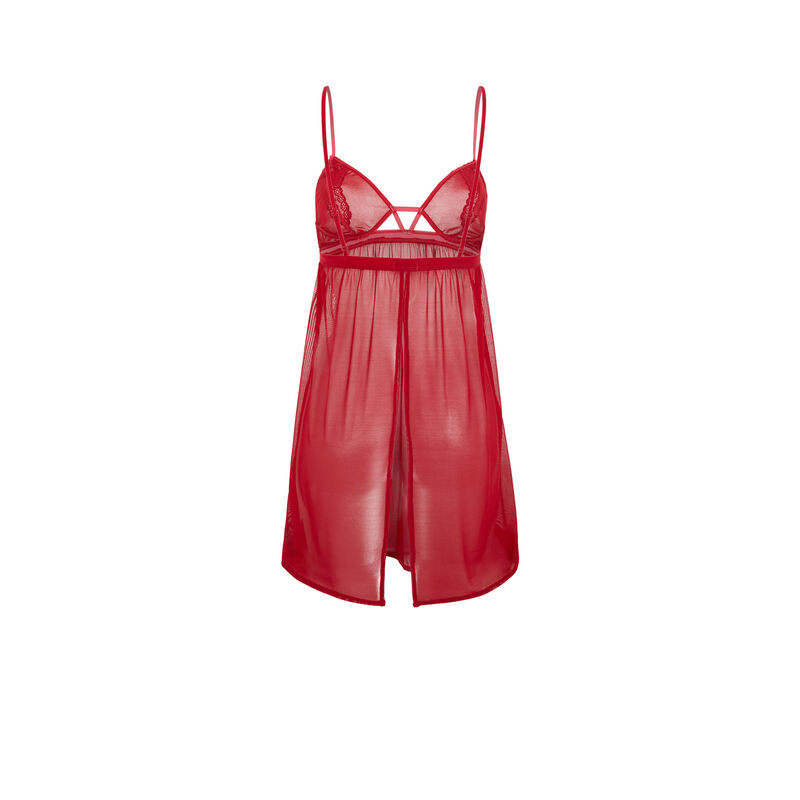 Lacifliz fishnet babydoll red.