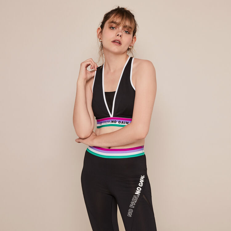 Polasportiz plain sports bra with crossover back Polasportiz plain sports bra with crossover back;