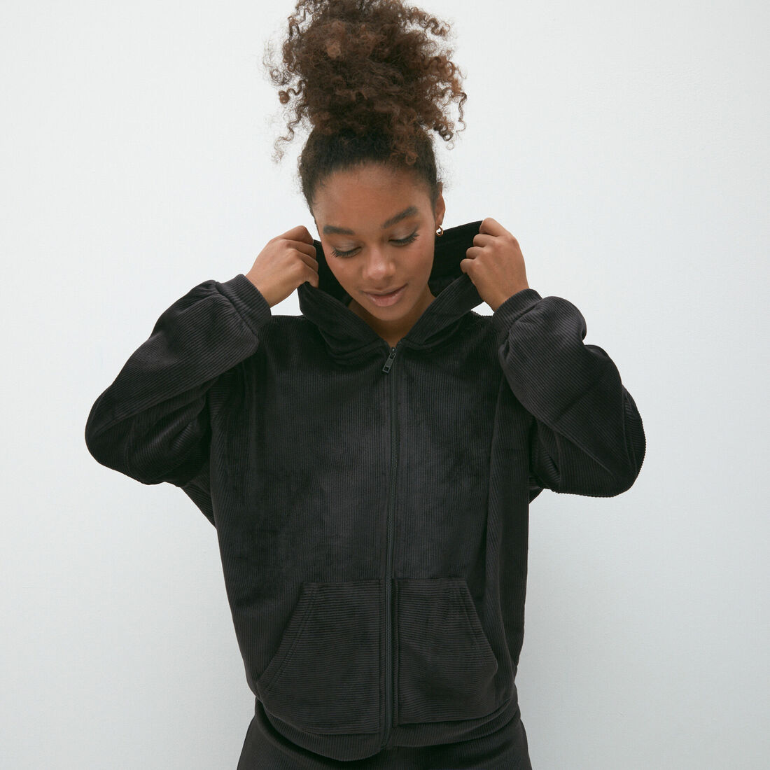 lined corduroy jacket ;