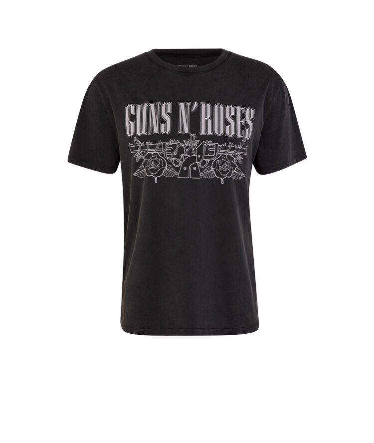 Gunrosiz print t-shirt black.