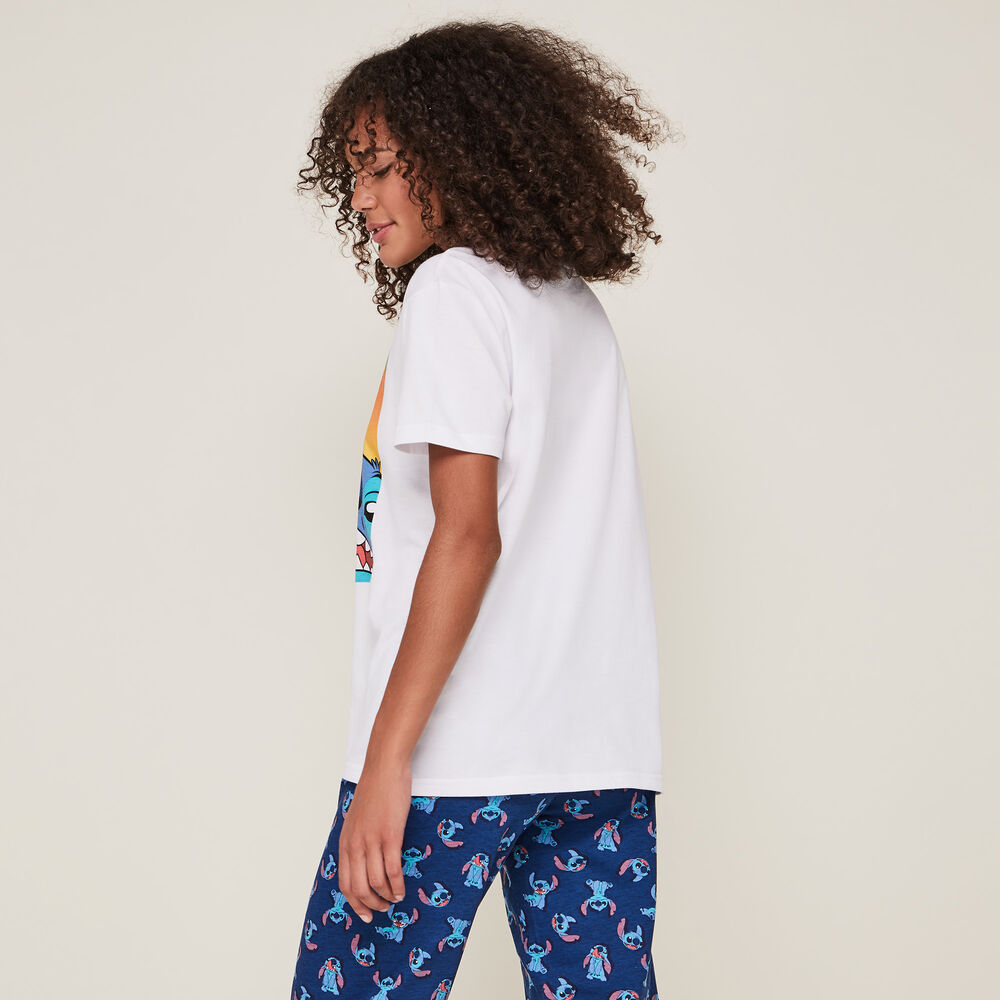 Bigstitchiz stitch print top white.