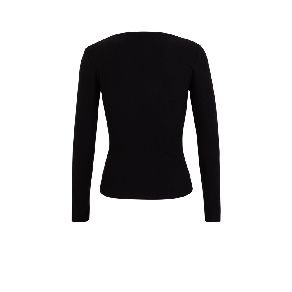 Long-sleeved top - black black.