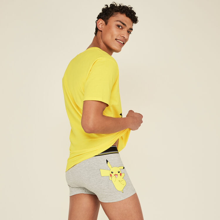 Japikachiz grey boxer shorts grey.