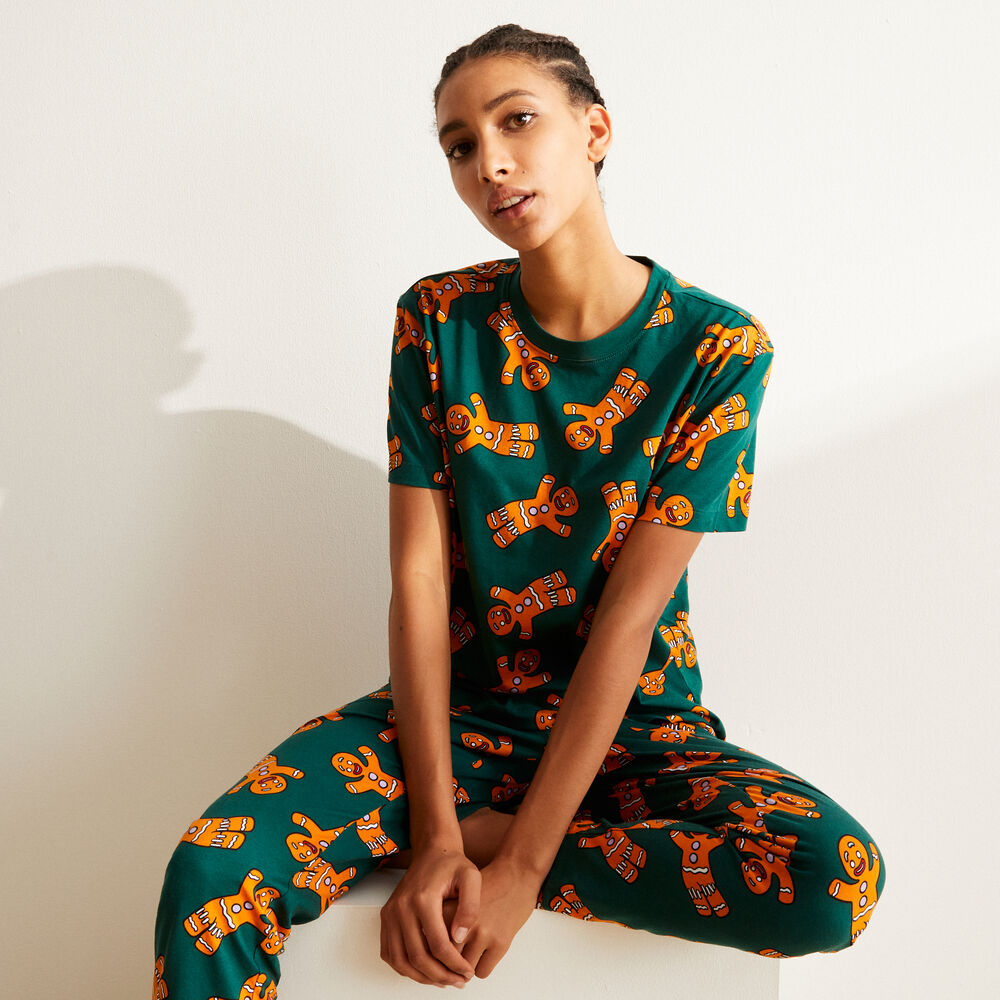 Shrek trousers with gingy pattern - green green.