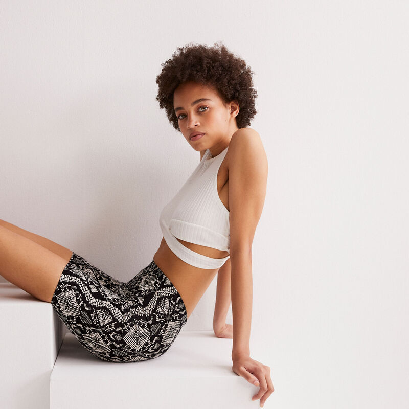 Snakeskin effect cycling shorts - off-white Snakeskin effect cycling shorts - off-white;