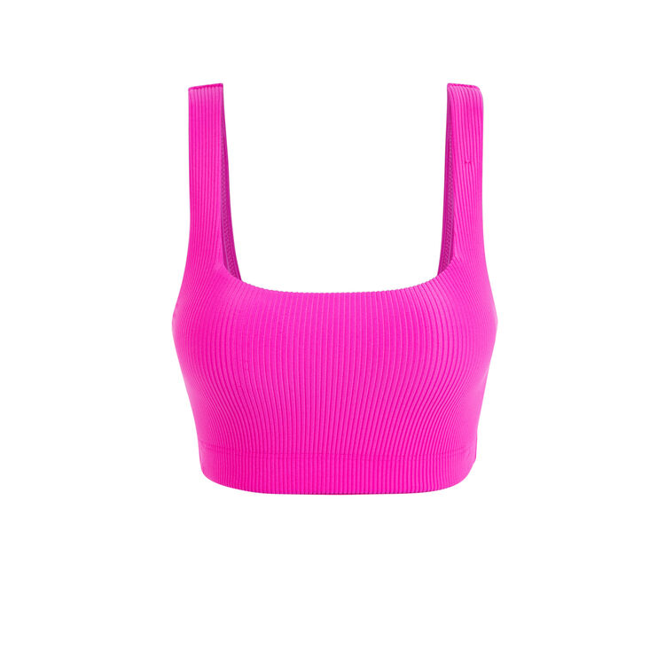 Sport-bustier aus mikrofaser sportgirliz fuchsienrot.