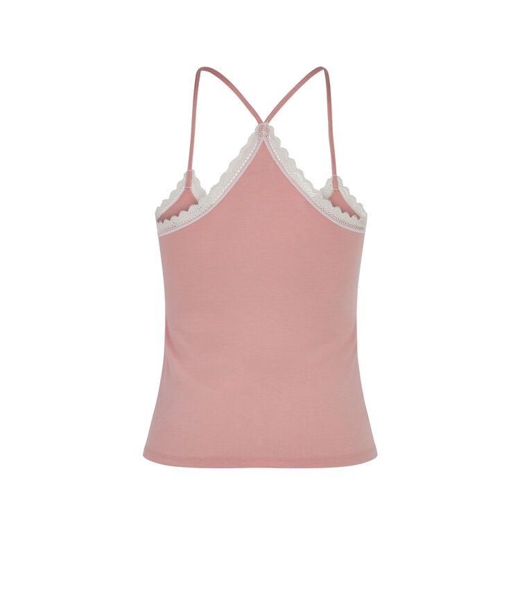 Vitamiz jersey top with thin straps pink.