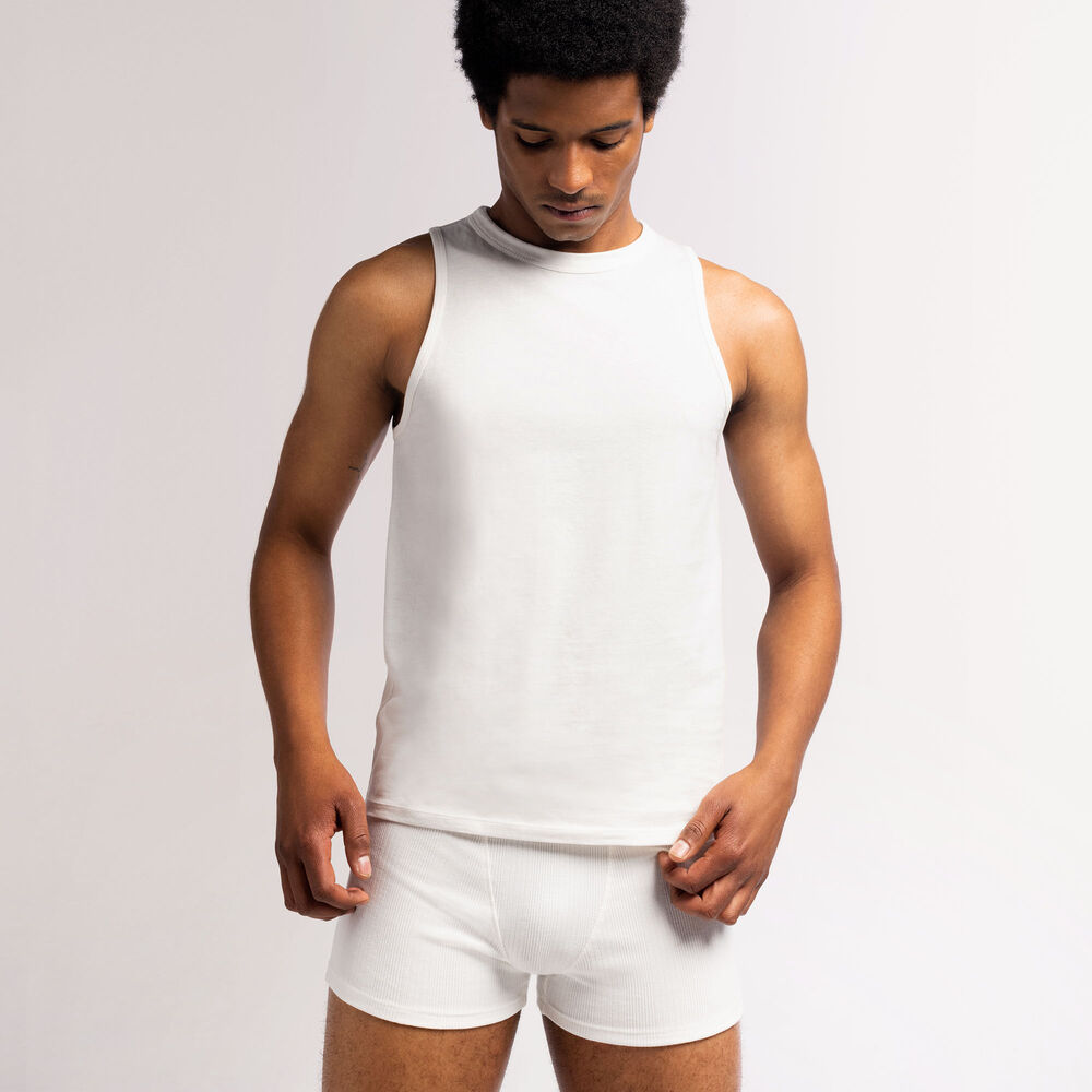 Unisex jersey vest - beige beige.