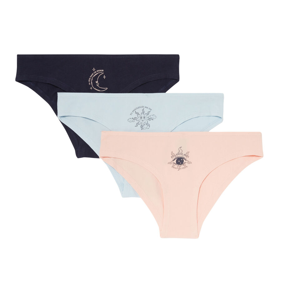 pack of 3 astro mood briefs - blue;