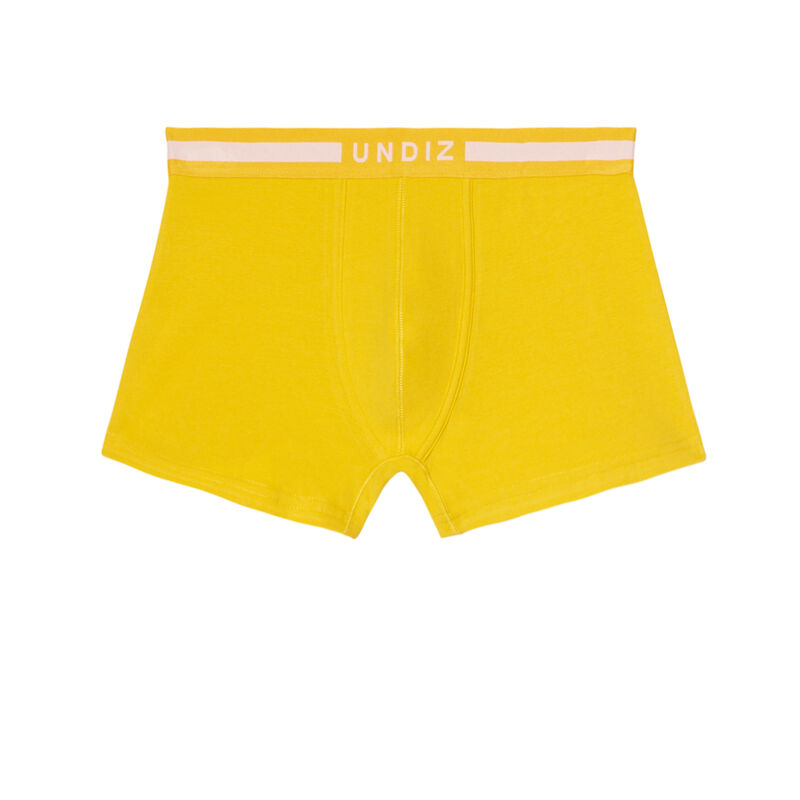 Plain cotton boxers - yellow Plain cotton boxers - yellow;