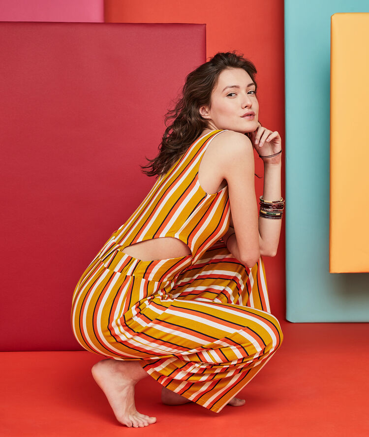 Raycroiseriz ochre jumpsuit yellow.