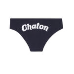 shorty with "kitten" message - navy