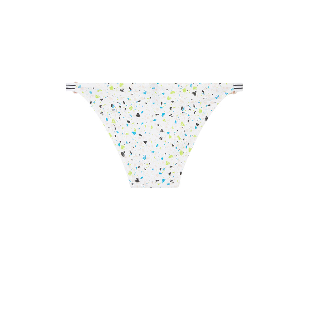 Cotton briefs with clips - white white.