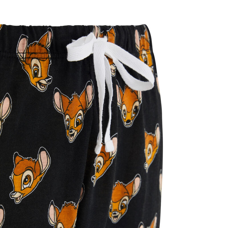 Pantalon print bambi toobambiz noir.