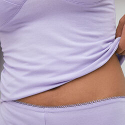pantalon droit en jersey;