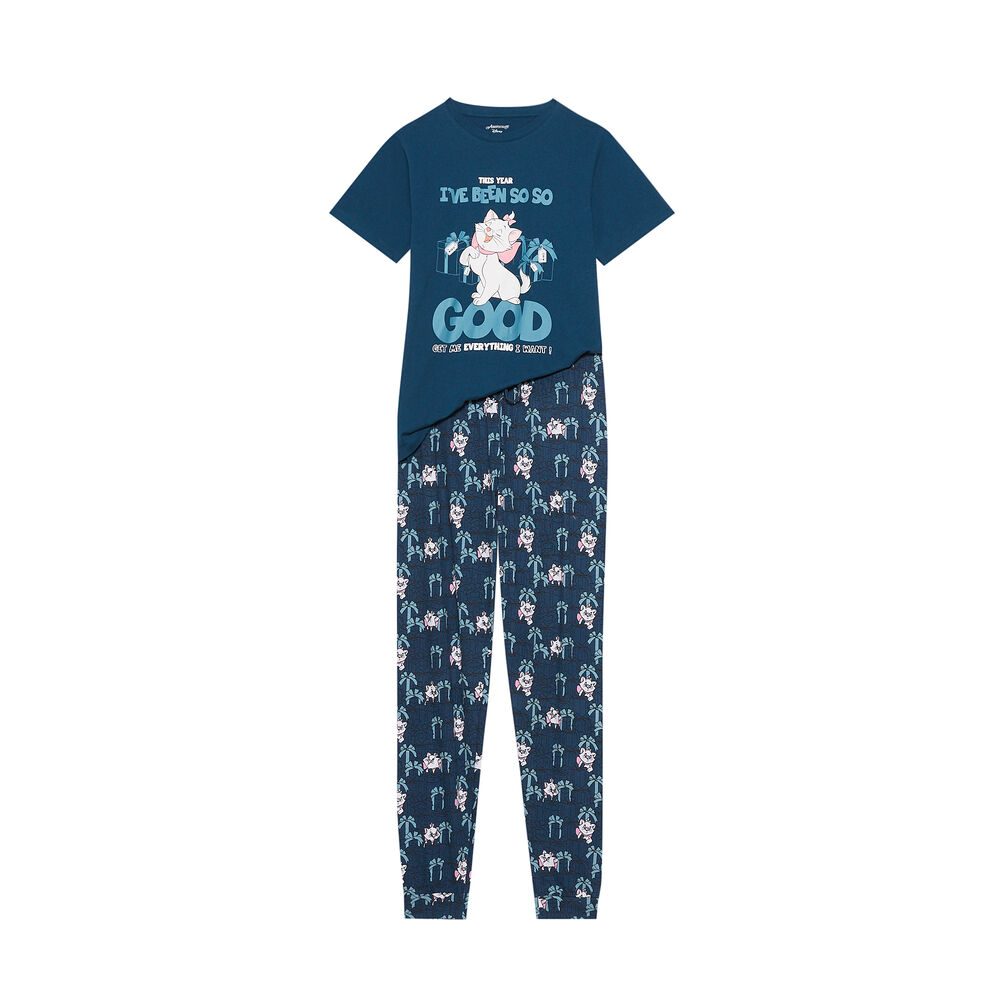 Aristocats short-sleeved pyjama set - blue blue.