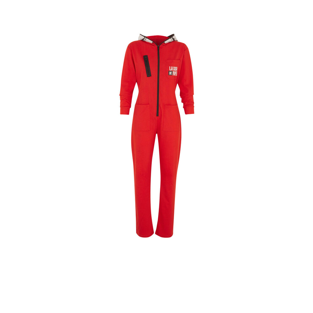 Combinaison pantalon casa de papel - rouge rouge.
