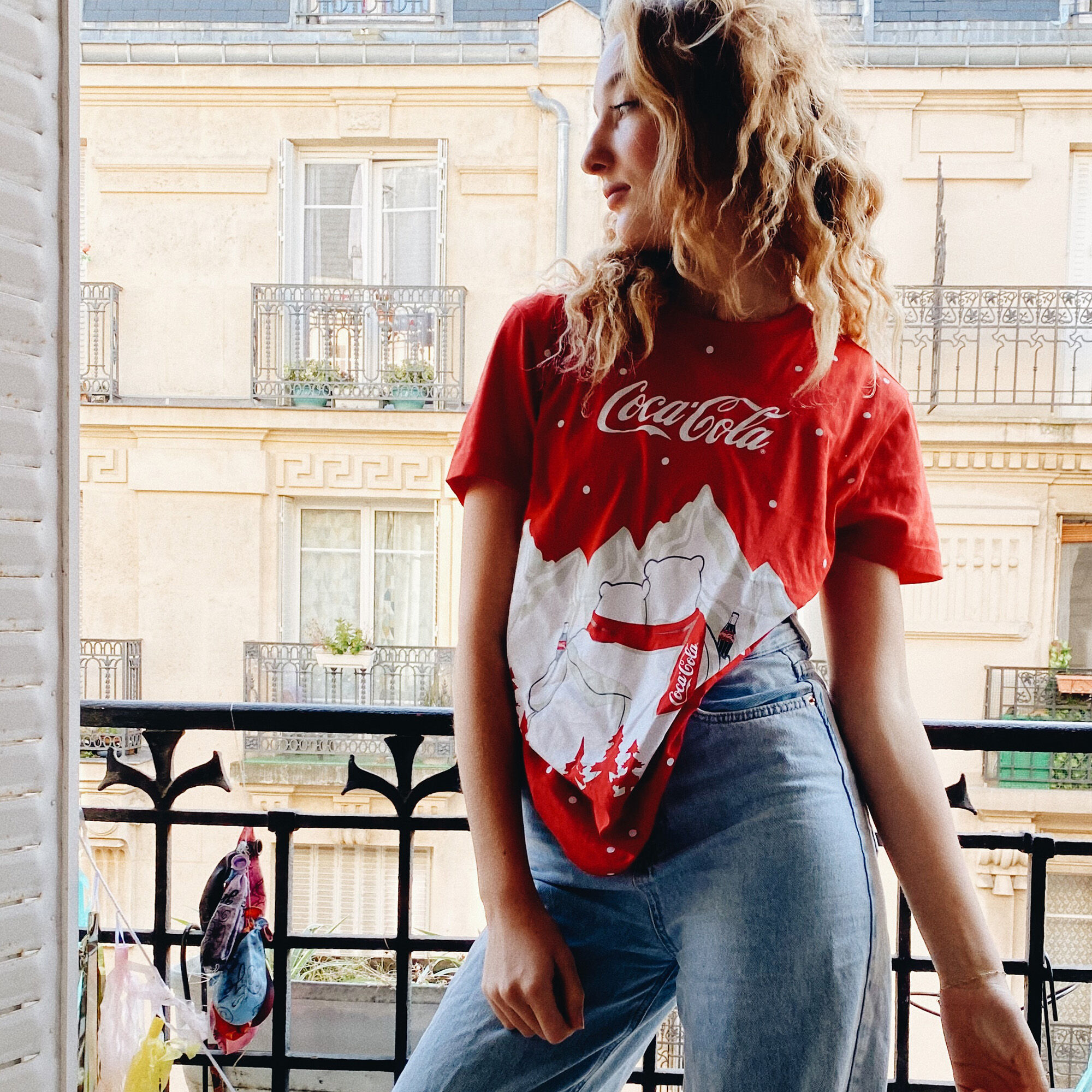 coca cola shirt red