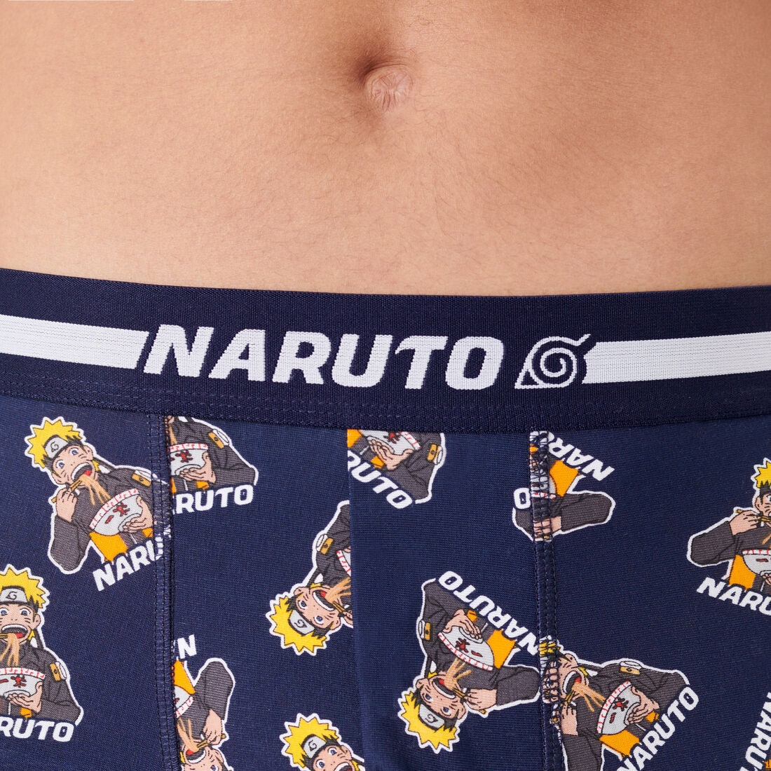 cotton boxers with naruto motifs;