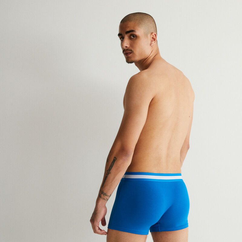 Plain cotton boxers - blue Plain cotton boxers - blue;
