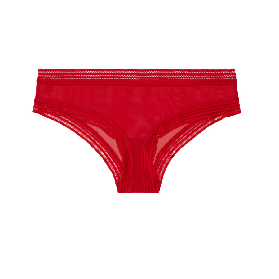 tiulowe szorty — kolor czerwony;