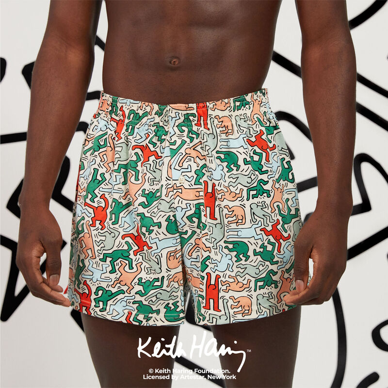 underpants with colourful all-over print ;