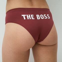 seamless hipsters with "the boss" slogan 