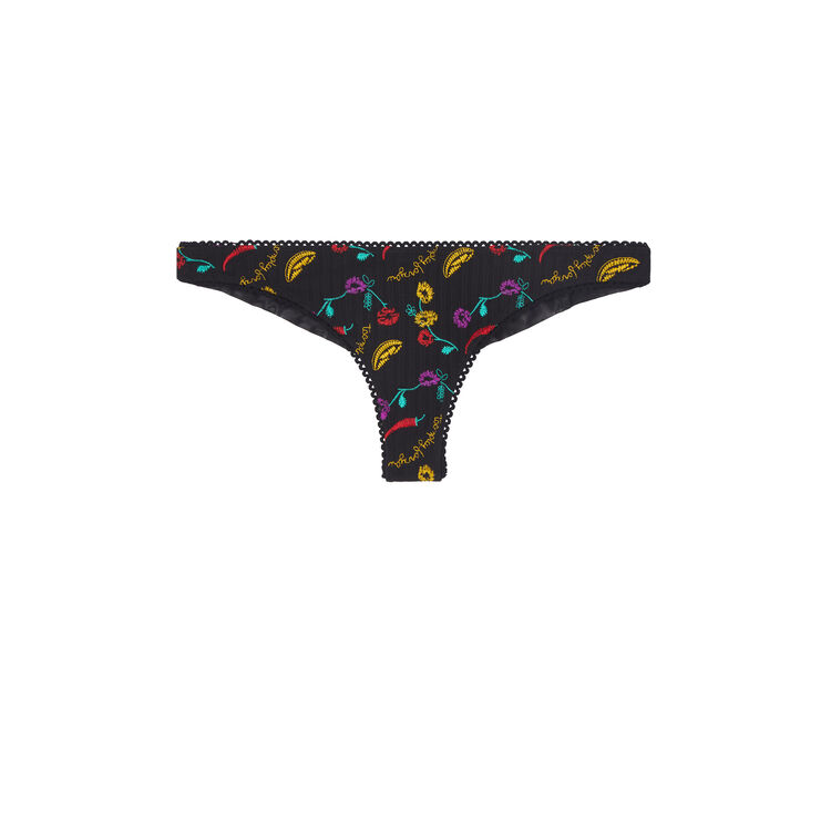 Pimentiz black thong black.