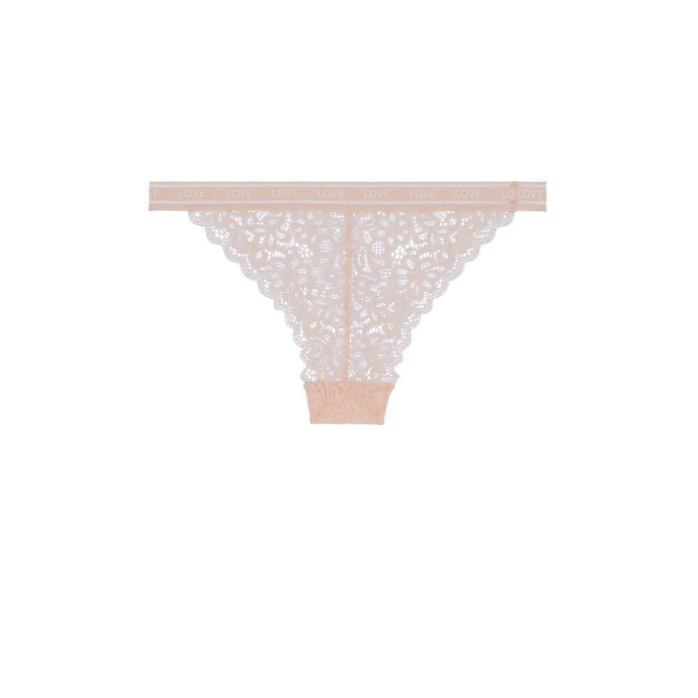 Lace briefs - pale pink pale pink.