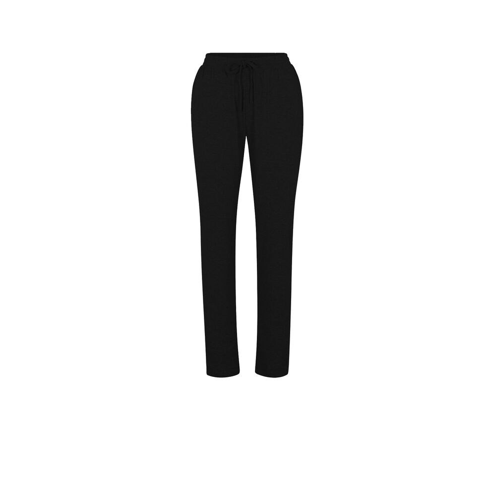 Jersey trousers - black black.