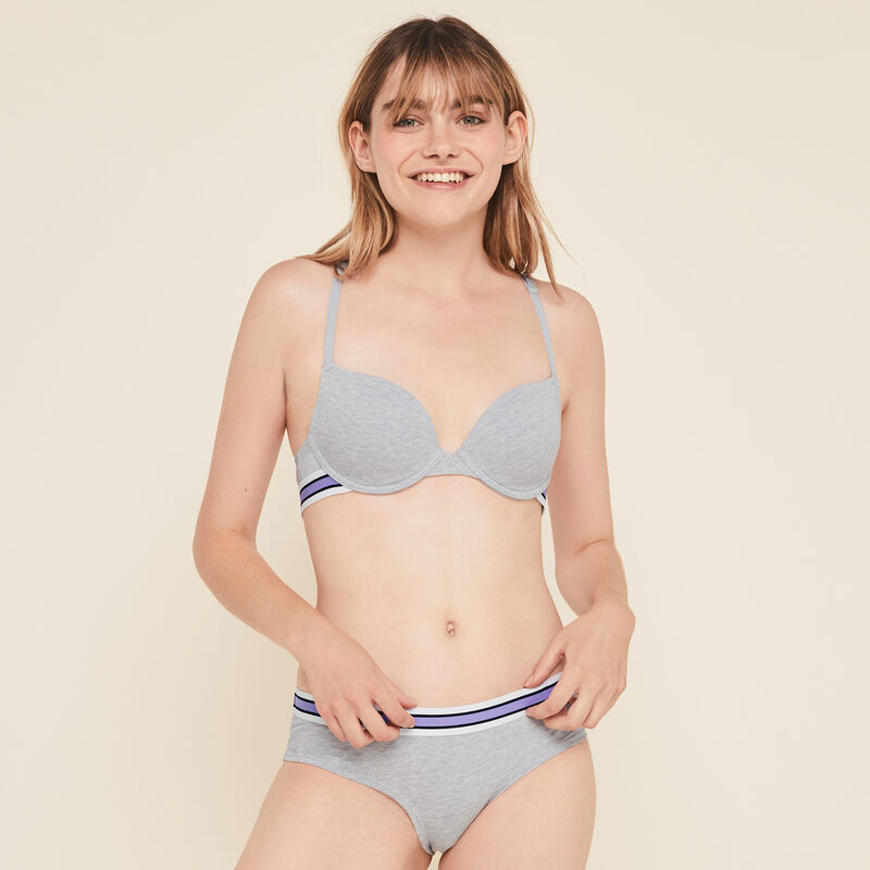 Biustonosz modelujący z bawełny gładki toocooliz Biustonosz modelujący z bawełny gładki toocooliz;