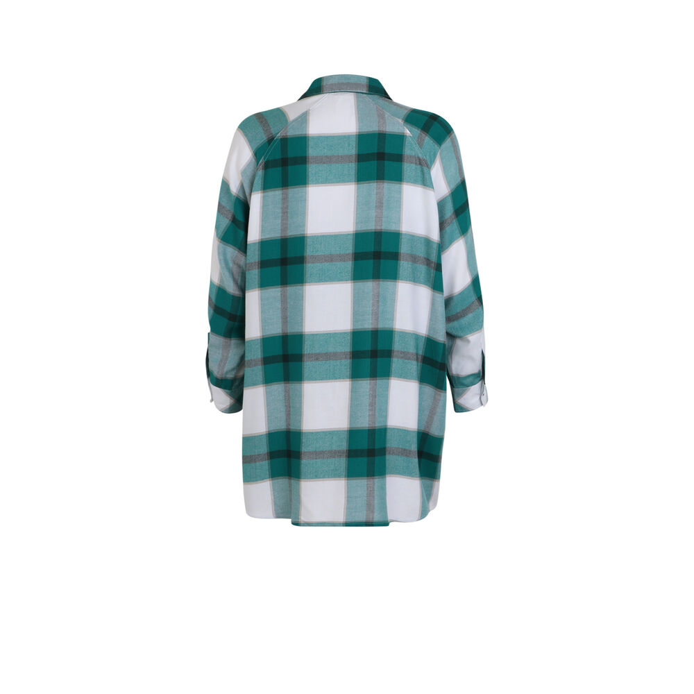 Checked tunic - green green.