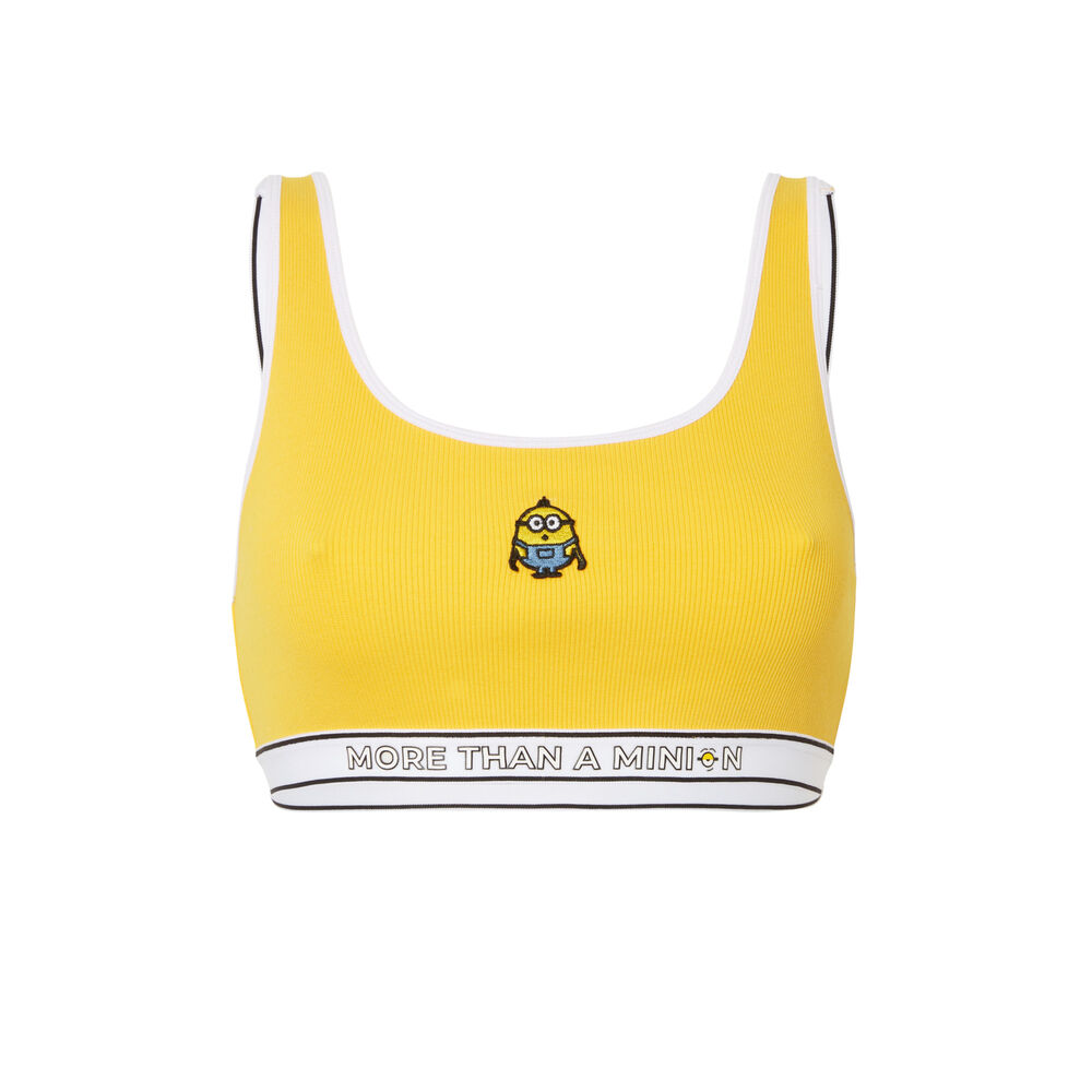 Les minions® bra with elastic detailing - yellow yellow.