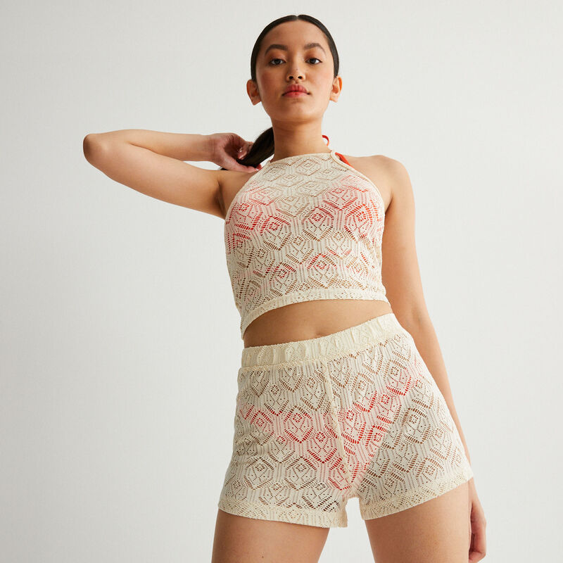lace hipsters - ecru lace hipsters - ecru;