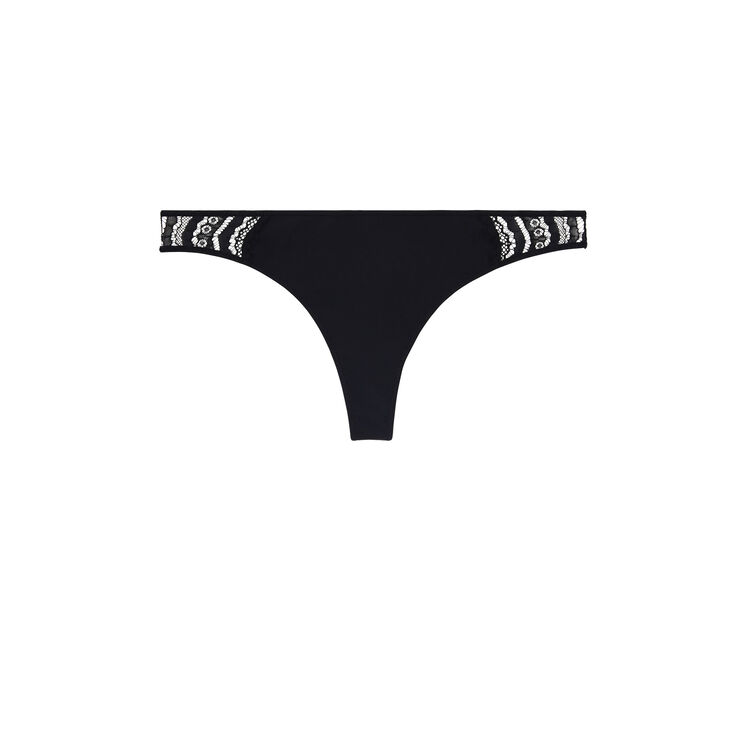Pushwaviz micro/lace tanga black.