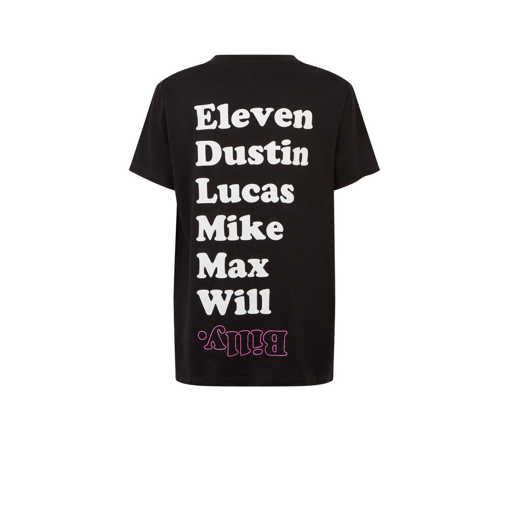 Stranger things print nightshirt - black black.