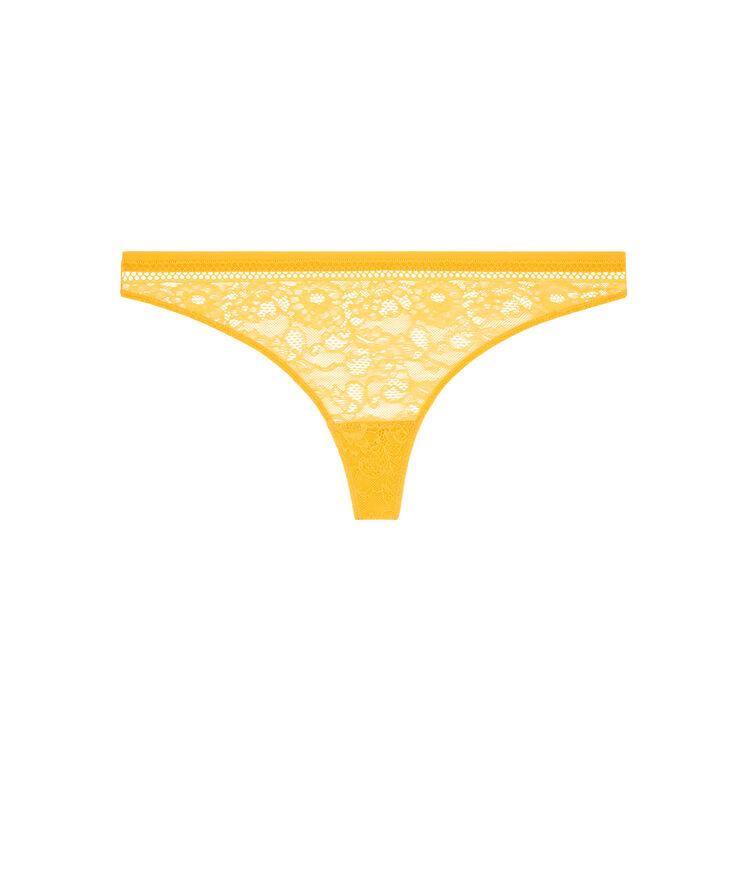 Tanga aus spitze revoltiz safrangelb.